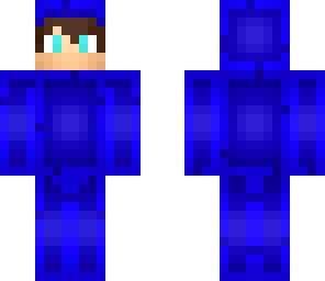 chance in a blue costume