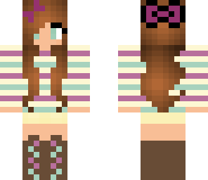 cute striped girl