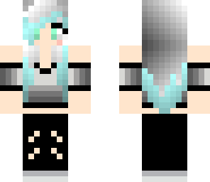 cute silver and blue girl