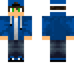 blue hoodie