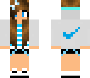 blue nike girl