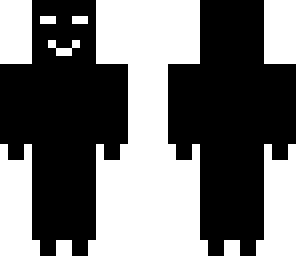 white in black
