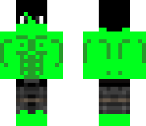 zombie or hulk or green boy
