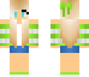cute green girl