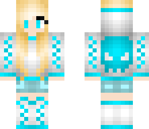 blue skull girl