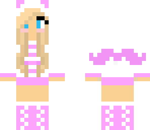 cute moustache girl