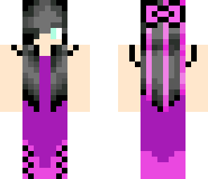 black with pink hair girl