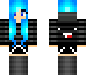 blue derp hoodie  girl