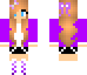 cute purple girl