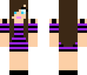 purple and black girl