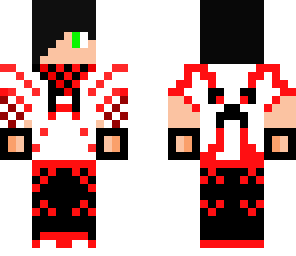 black and red and white hoodie