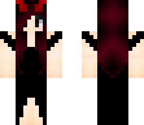 black dress and horns