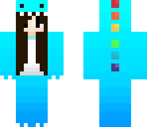 ombre dinosaur girl