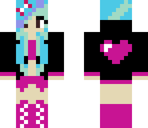 pink headphone girl