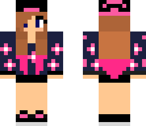 brunette pink