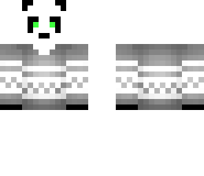 panda in a sweater