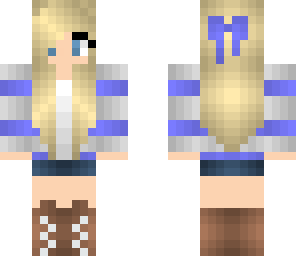 blue stripe bow