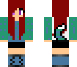 splash costum with red hair