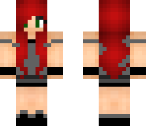 classy goth red haired girl
