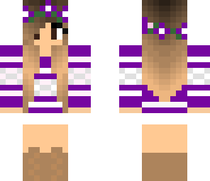 puple flower girl
