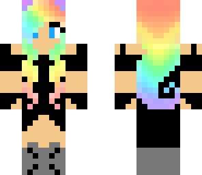 dark rainbow gamer girl