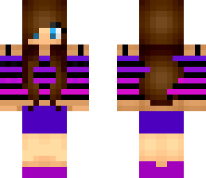 purple shirt brown hair girl 2