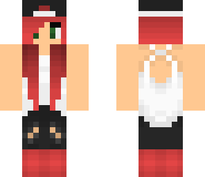red skater girl