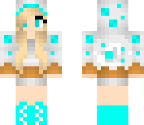blue cake girl