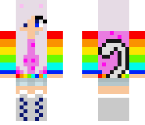 colourful nyan cat girl