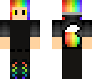 rainbow boy wolf