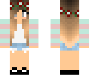 striped hollister girl