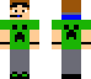 creeper awesome headset and glasses skin