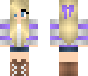 purple stripe bow