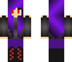 purple haired evil girl