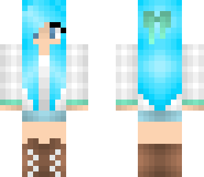 light blue haired girl