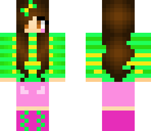 multicoloured stripes girl