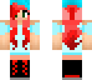 red and blue girl
