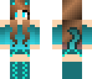 blue cat girl