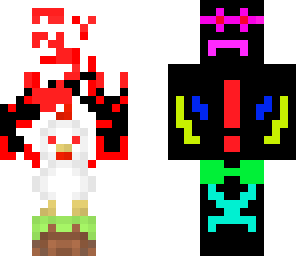 killer chicken and normal guy