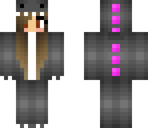 black dinosaur girl