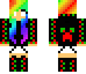rainbow girl beast mode merry christmas