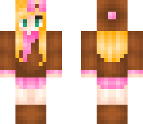 brown and pink girl