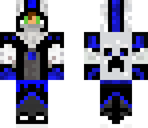 blanco y azul