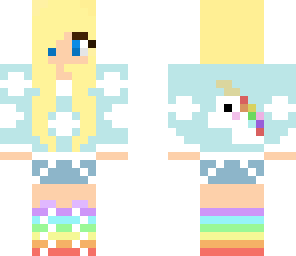 blond unicorn girl