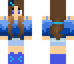 blue beach girl