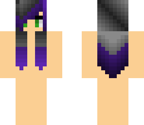 blackish-gray dipped purple