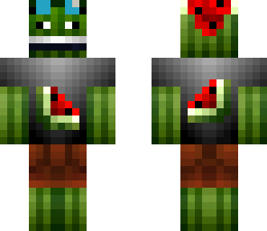 watermelon man with goggles