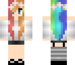 rainbow flower edit