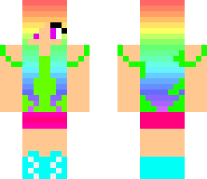 friendly rainbow girl