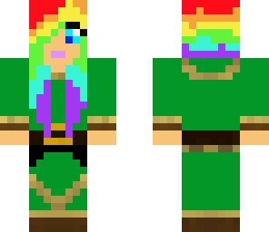 rainbow haired elf